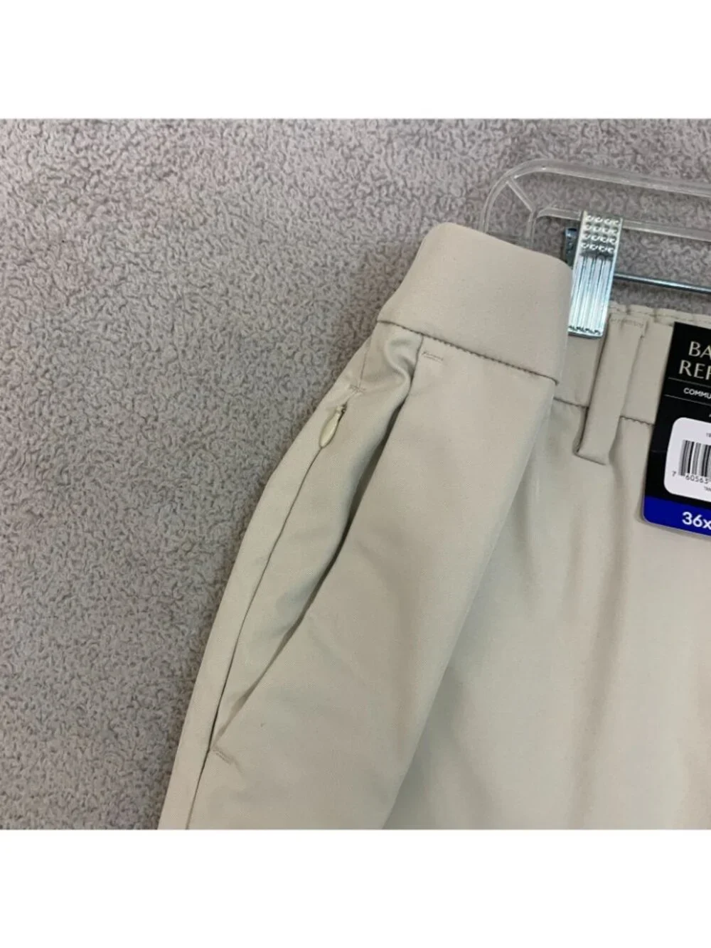 NWT Banana Republic Men’s 36X32 Beige Commuter Flex Tech Pants Polyester